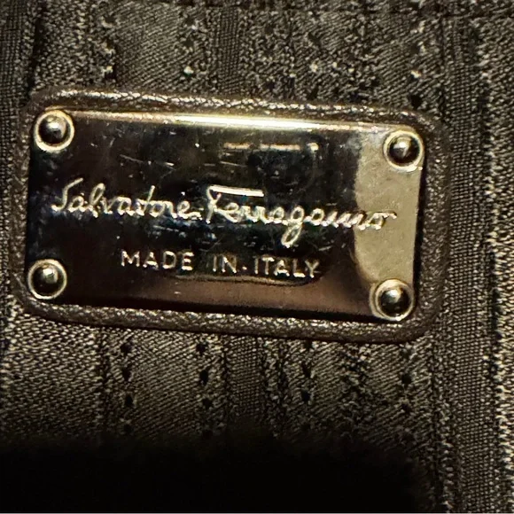 Salvatore Ferragamo Dark Brown Leather Hobo Bag - Picture 4 of 6